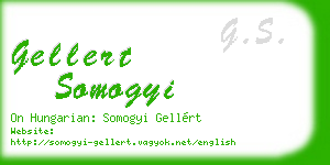 gellert somogyi business card