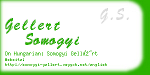 gellert somogyi business card